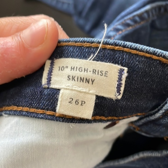 Madewell Petite 10” High Rise Skinny Size 26 - Picture 4 of 8